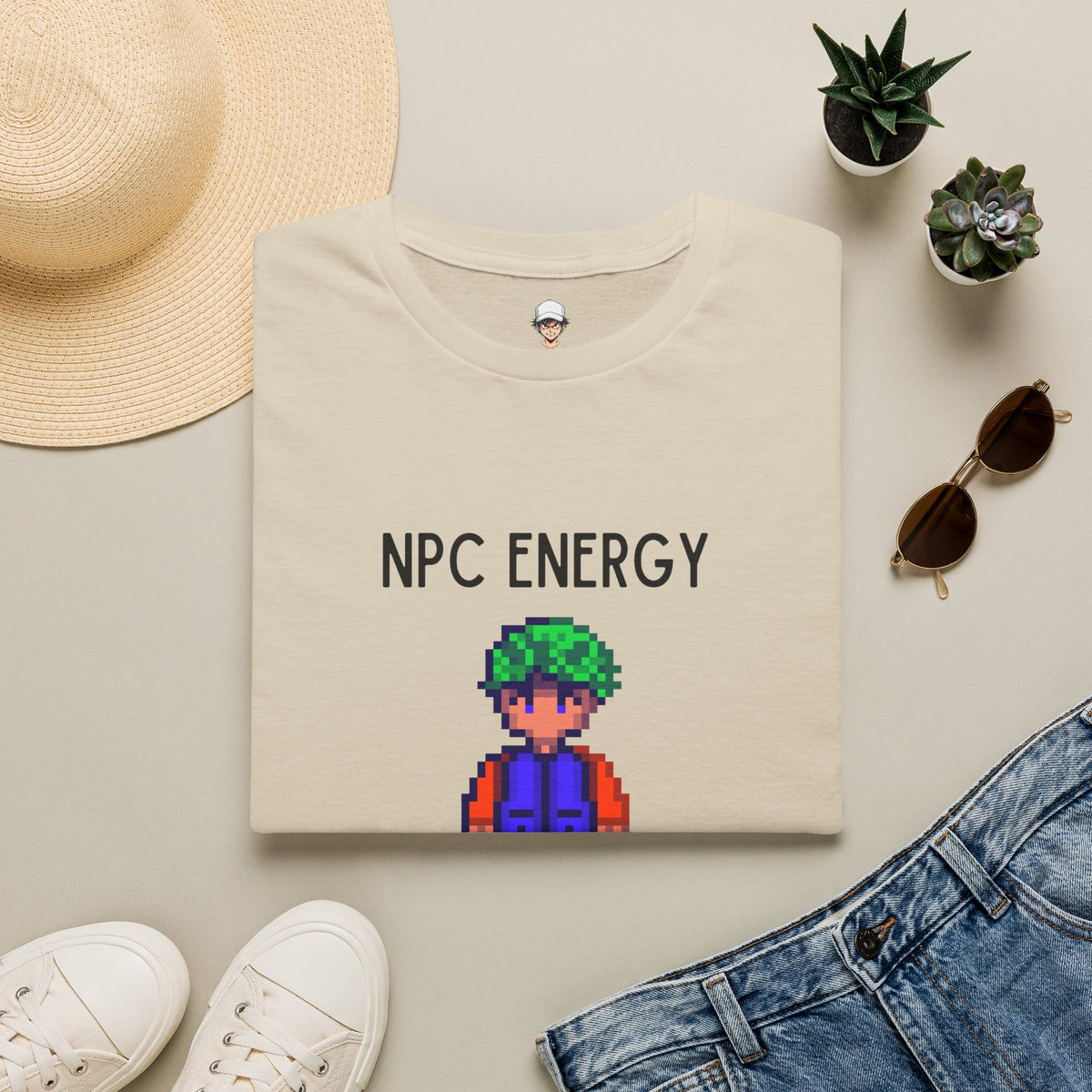 NPC Energy T‑Shirt — Retro Pixel Gamer Tee