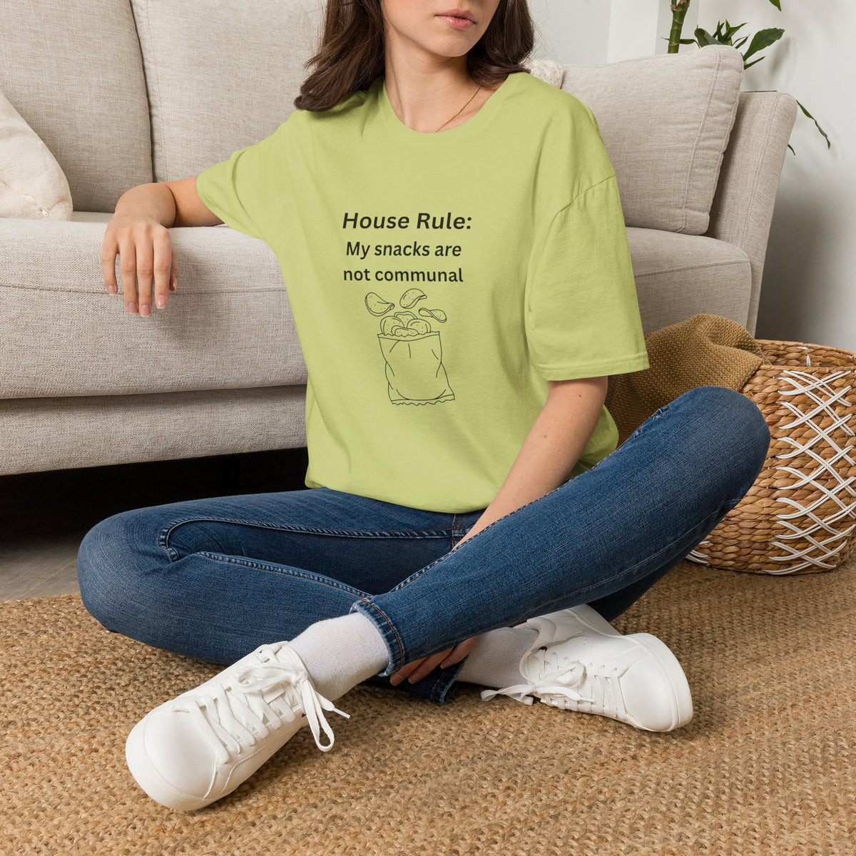 House Rule T-Shirt — "My Snacks Are Not Communal" Funny Casual Tee