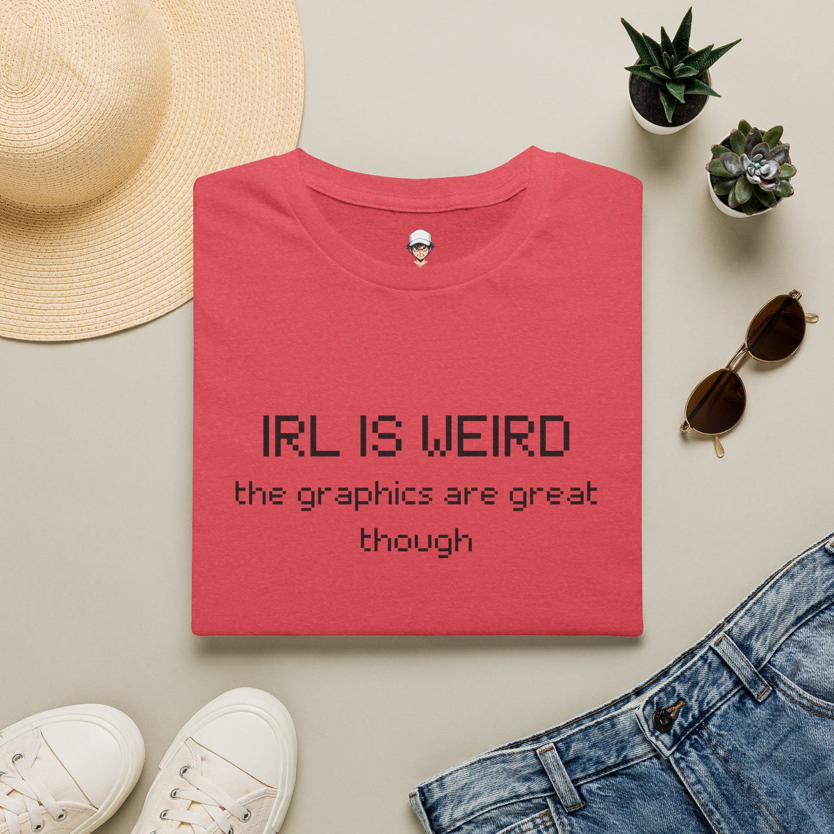 IRL Is Weird - Minimalist Graphic Tee