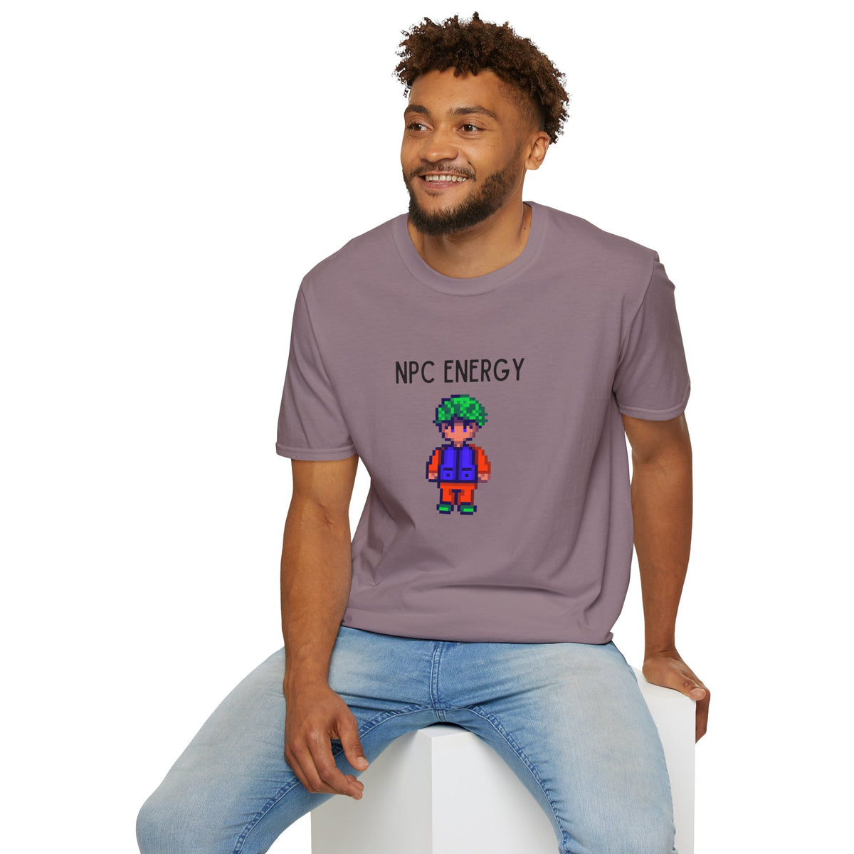 NPC Energy T‑Shirt — Retro Pixel Gamer Tee