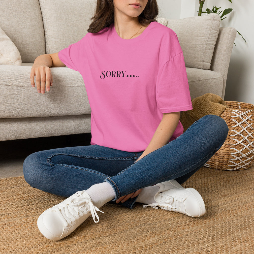 Sorry.... T-Shirt — Minimalist Apology Graphic Tee