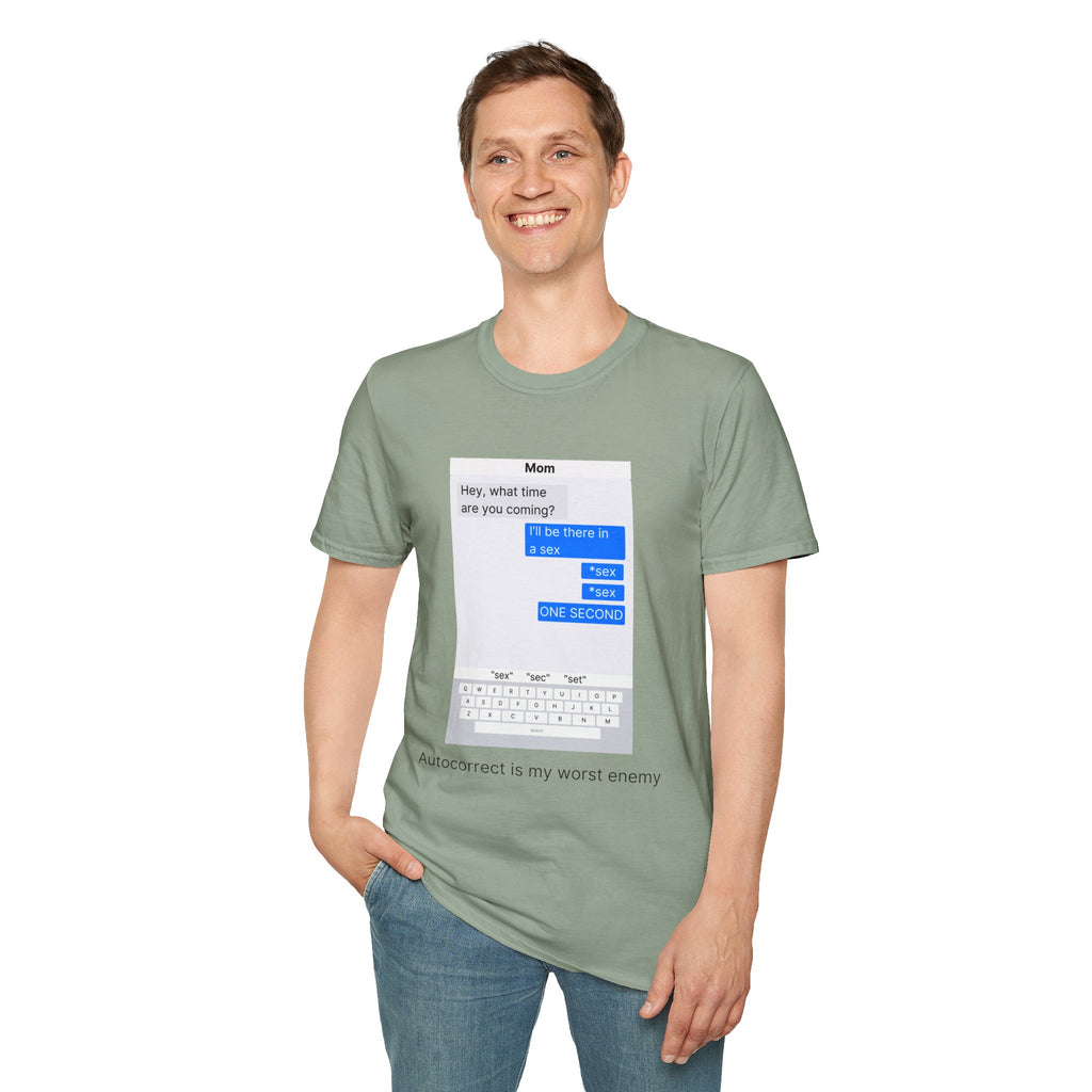 Autocorrect is my worst enemy T‑Shirt — Speech Bubble Graphic Tee