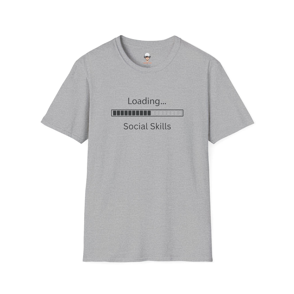 Loading Social Skills T-Shirt — Funny Introvert Shirt, Social Anxiety Humor Tee