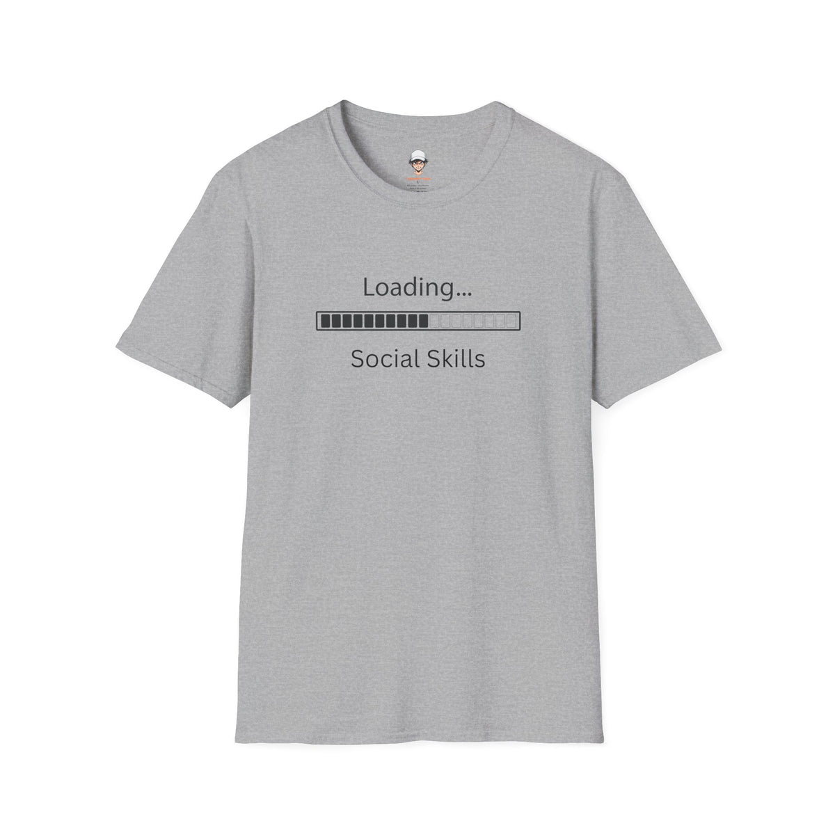 Loading Social Skills T-Shirt — Funny Introvert Shirt, Social Anxiety Humor Tee