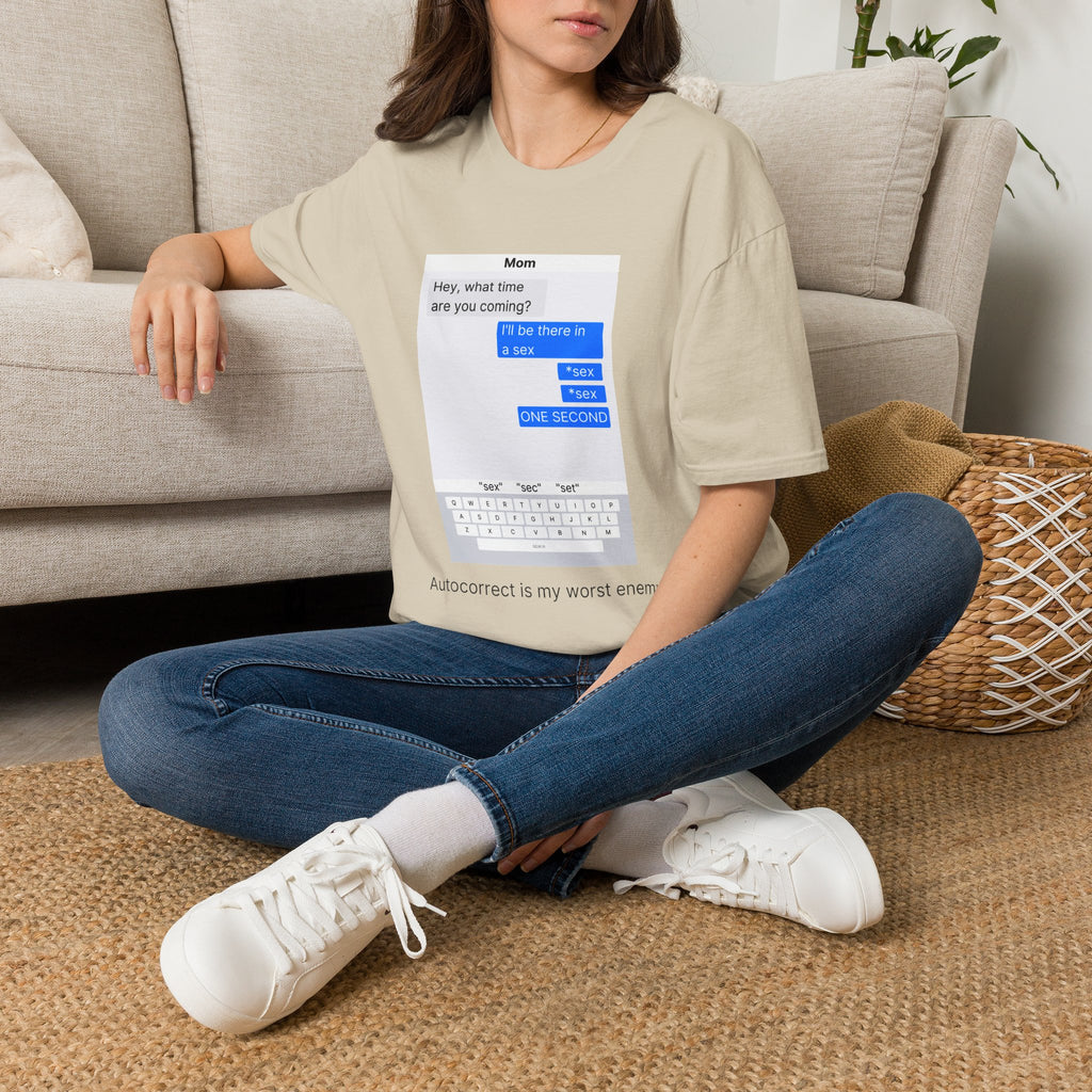 Autocorrect is my worst enemy T‑Shirt — Speech Bubble Graphic Tee