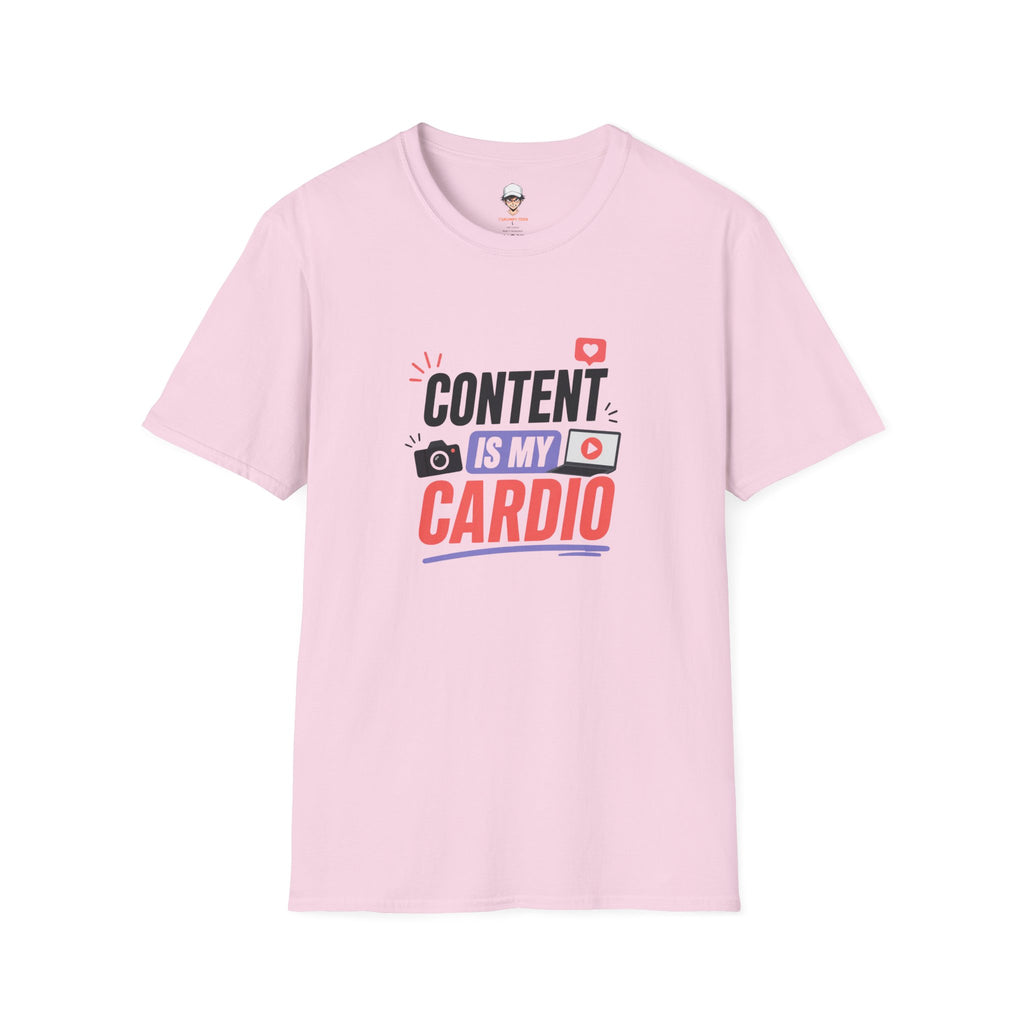 Content Is My Cardio T-Shirt — Social Media Creator Graphic Tee