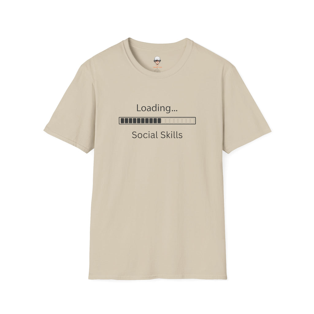 Loading Social Skills T-Shirt — Funny Introvert Shirt, Social Anxiety Humor Tee