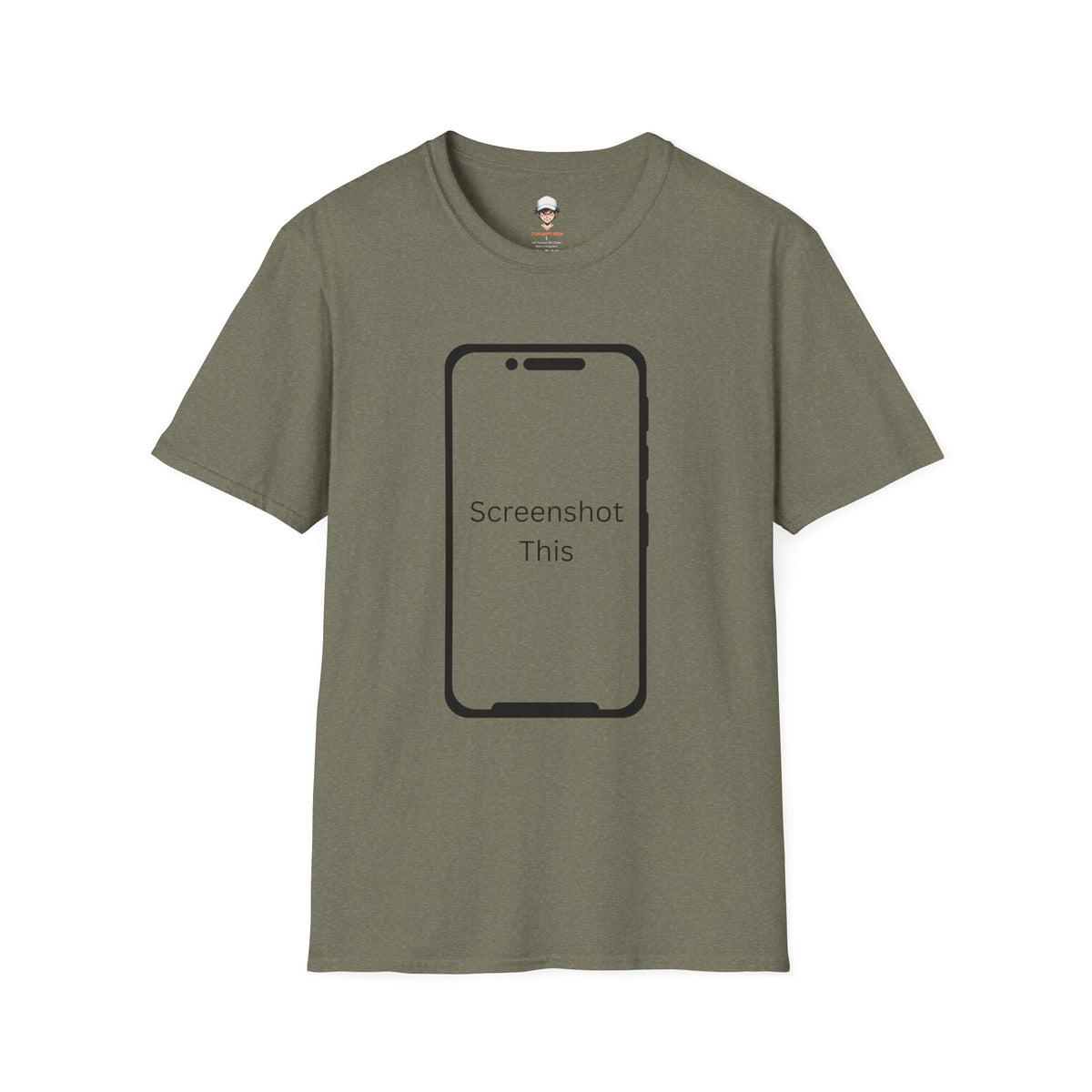 Screenshot This T-Shirt — Funny Phone Outline Graphic Tee