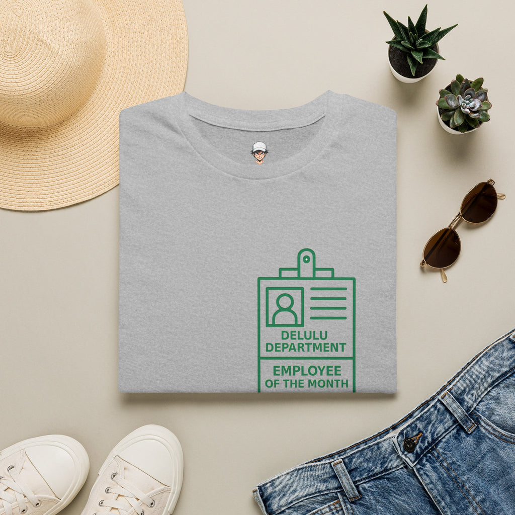 Delulu Department Employee of the Month Badge - Graphic Tee
