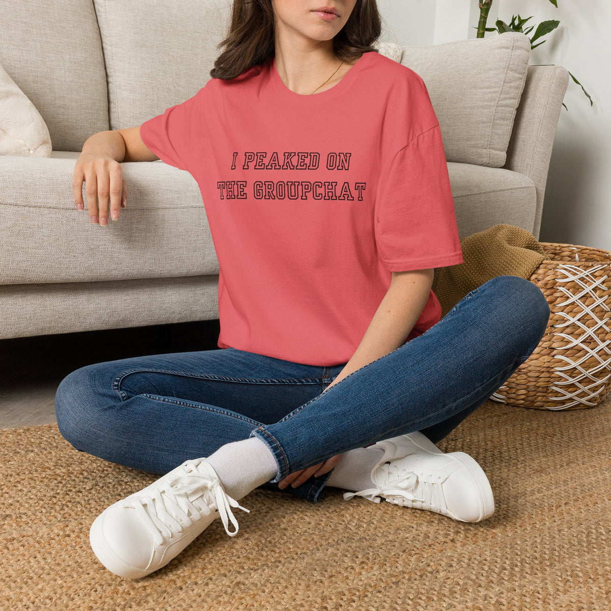 I Peaked on the Groupchat T-Shirt — Casual Graphic Tee