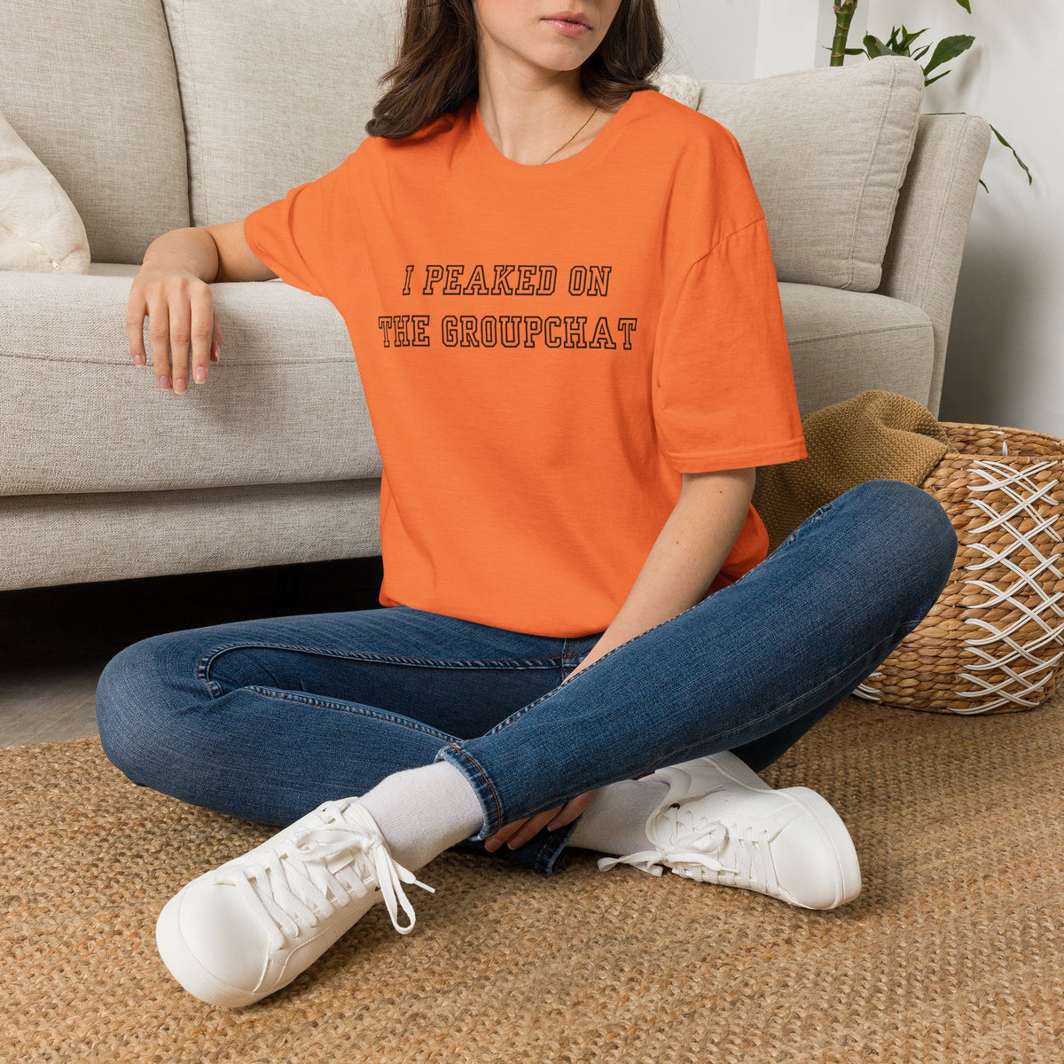 I Peaked on the Groupchat T-Shirt — Casual Graphic Tee