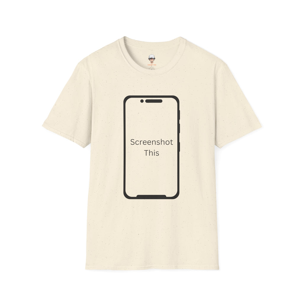 Screenshot This T-Shirt — Funny Phone Outline Graphic Tee