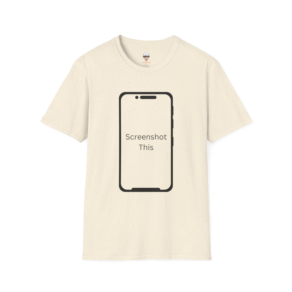 Screenshot This T-Shirt — Funny Phone Outline Graphic Tee
