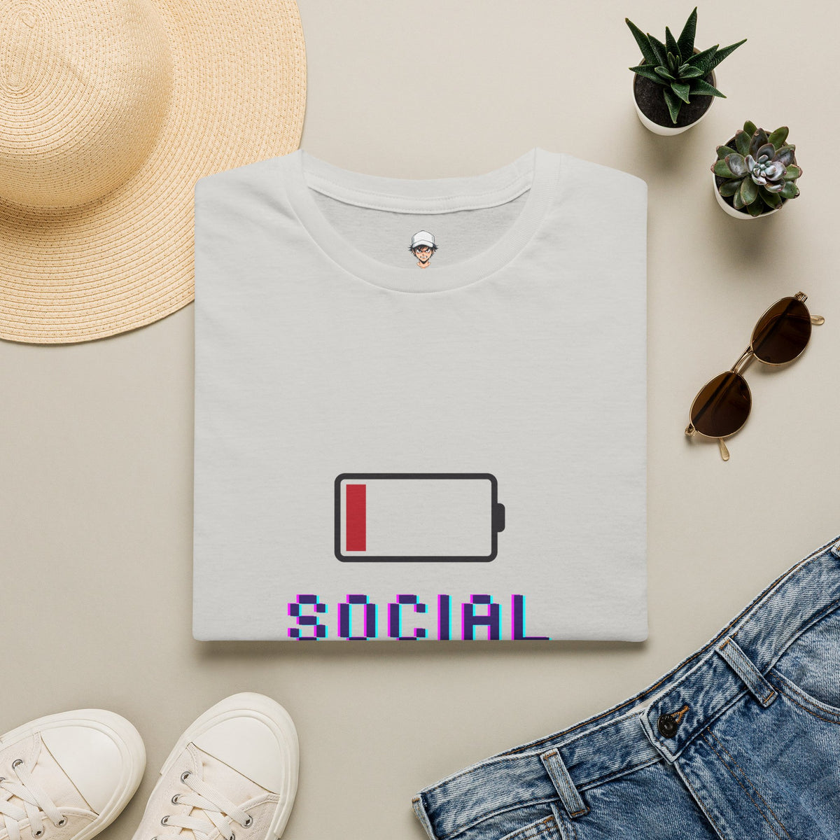 Low Social Battery T-Shirt — Tee for Introverts