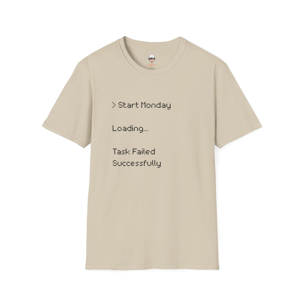 Monday Loading T-Shirt — Funny Lazy Monday Graphic Tee