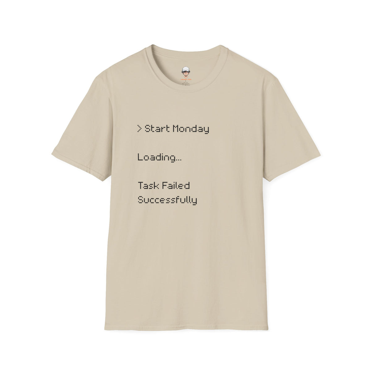 Monday Loading T-Shirt — Funny Lazy Monday Graphic Tee