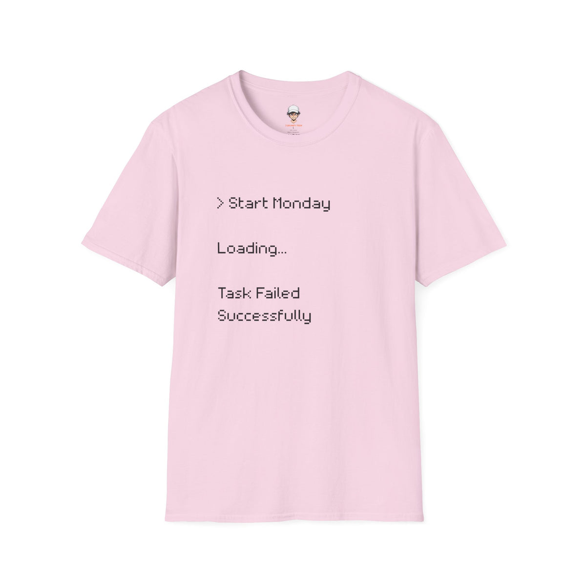Monday Loading T-Shirt — Funny Lazy Monday Graphic Tee