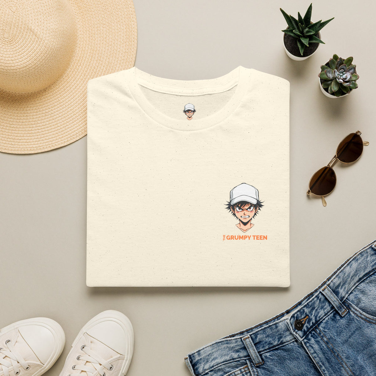 Grumpy Teen Graphic T-Shirt