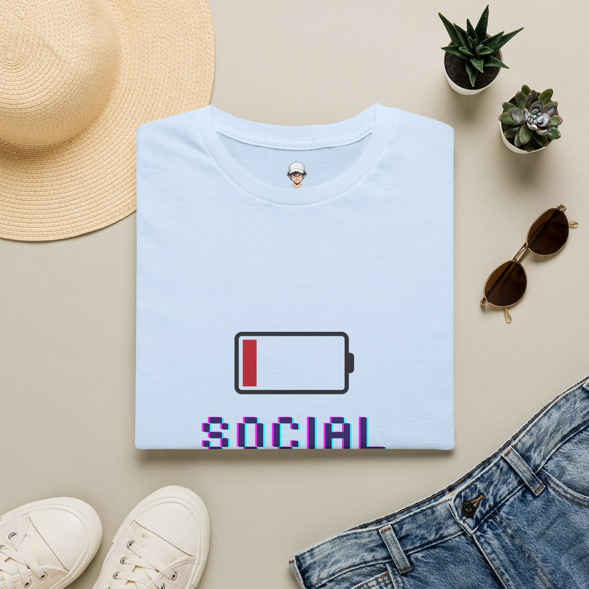 Low Social Battery T-Shirt — Tee for Introverts