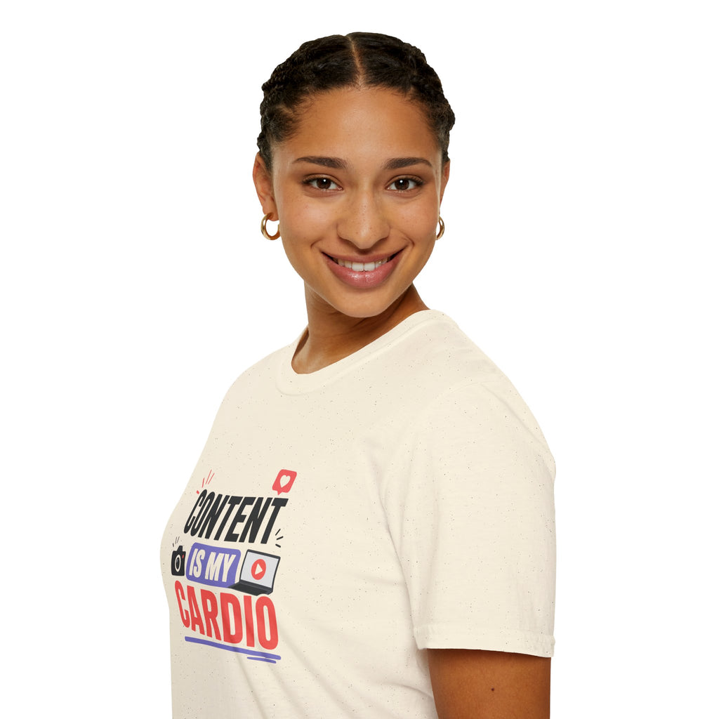 Content Is My Cardio T-Shirt — Social Media Creator Graphic Tee