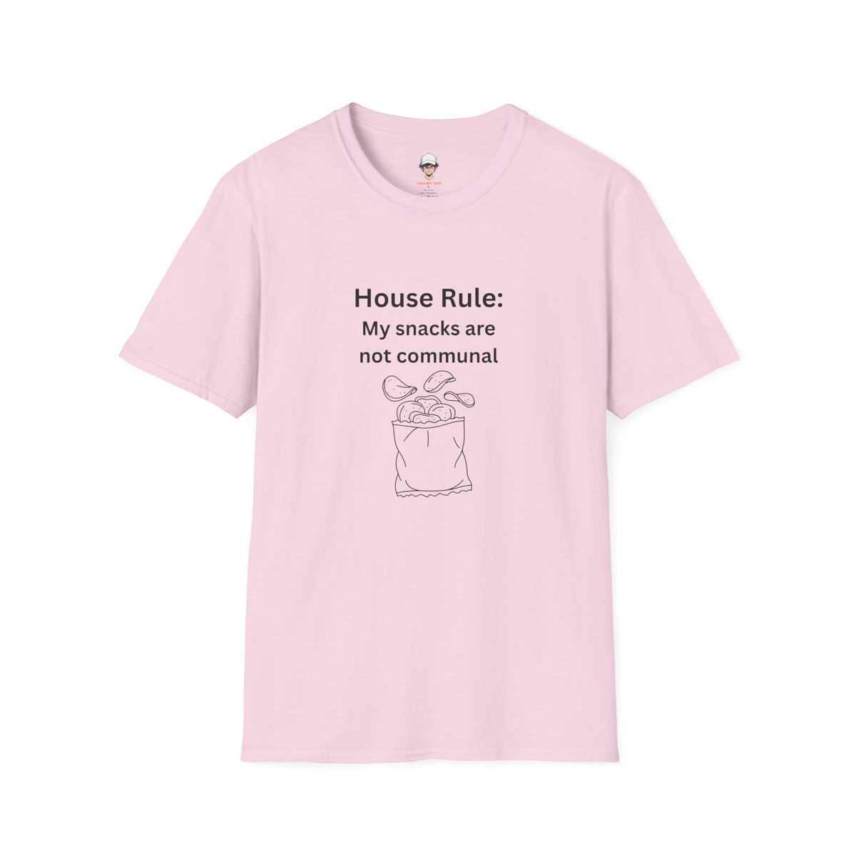 House Rule T-Shirt — "My Snacks Are Not Communal" Funny Casual Tee