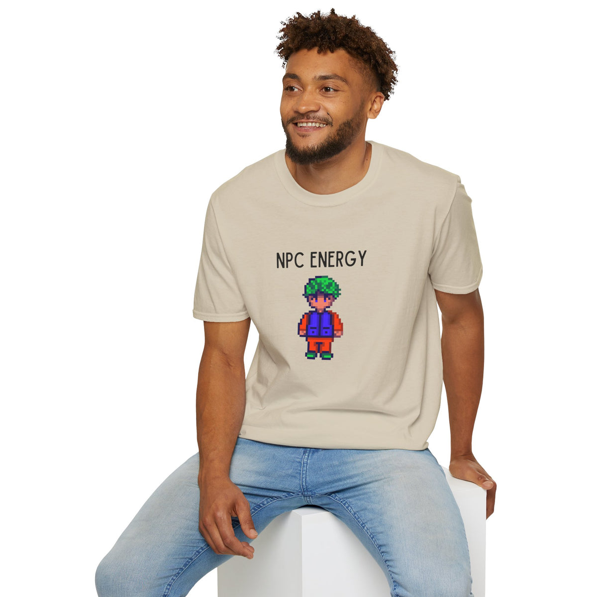 NPC Energy T‑Shirt — Retro Pixel Gamer Tee