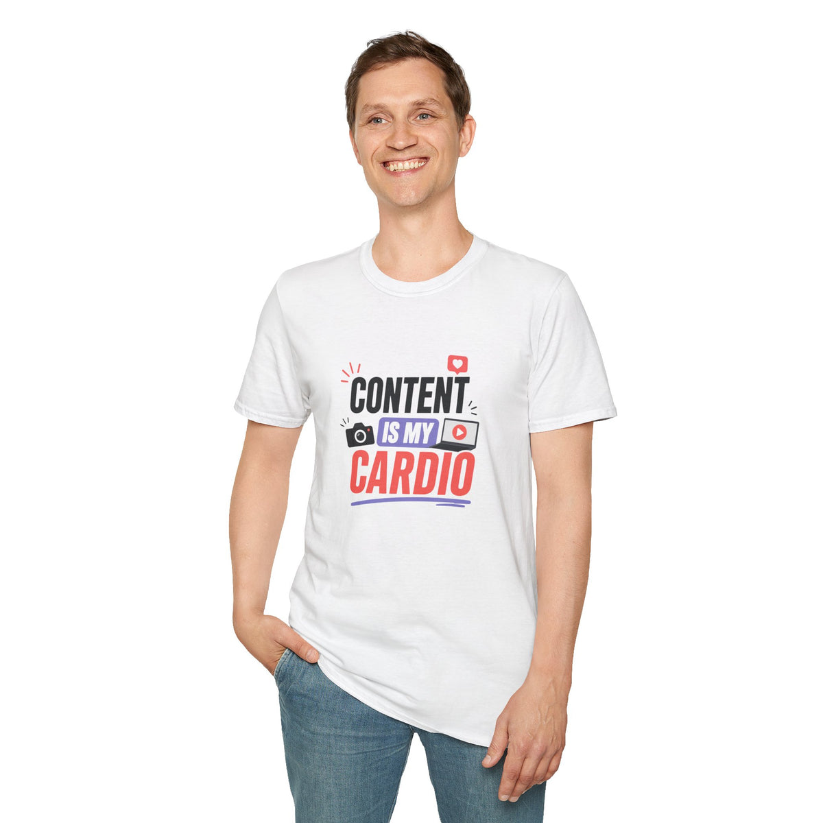 Content Is My Cardio T-Shirt — Social Media Creator Graphic Tee