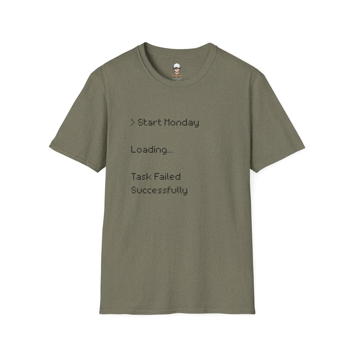 Monday Loading T-Shirt — Funny Lazy Monday Graphic Tee