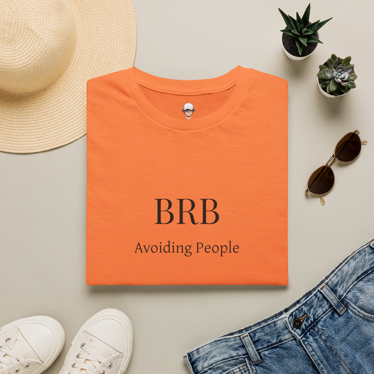 BRB Avoiding People T-Shirt — Introvert Humor Graphic Tee