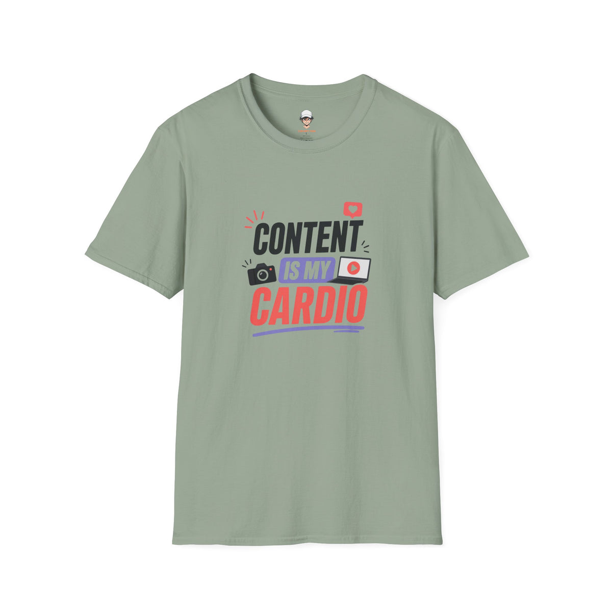 Content Is My Cardio T-Shirt — Social Media Creator Graphic Tee