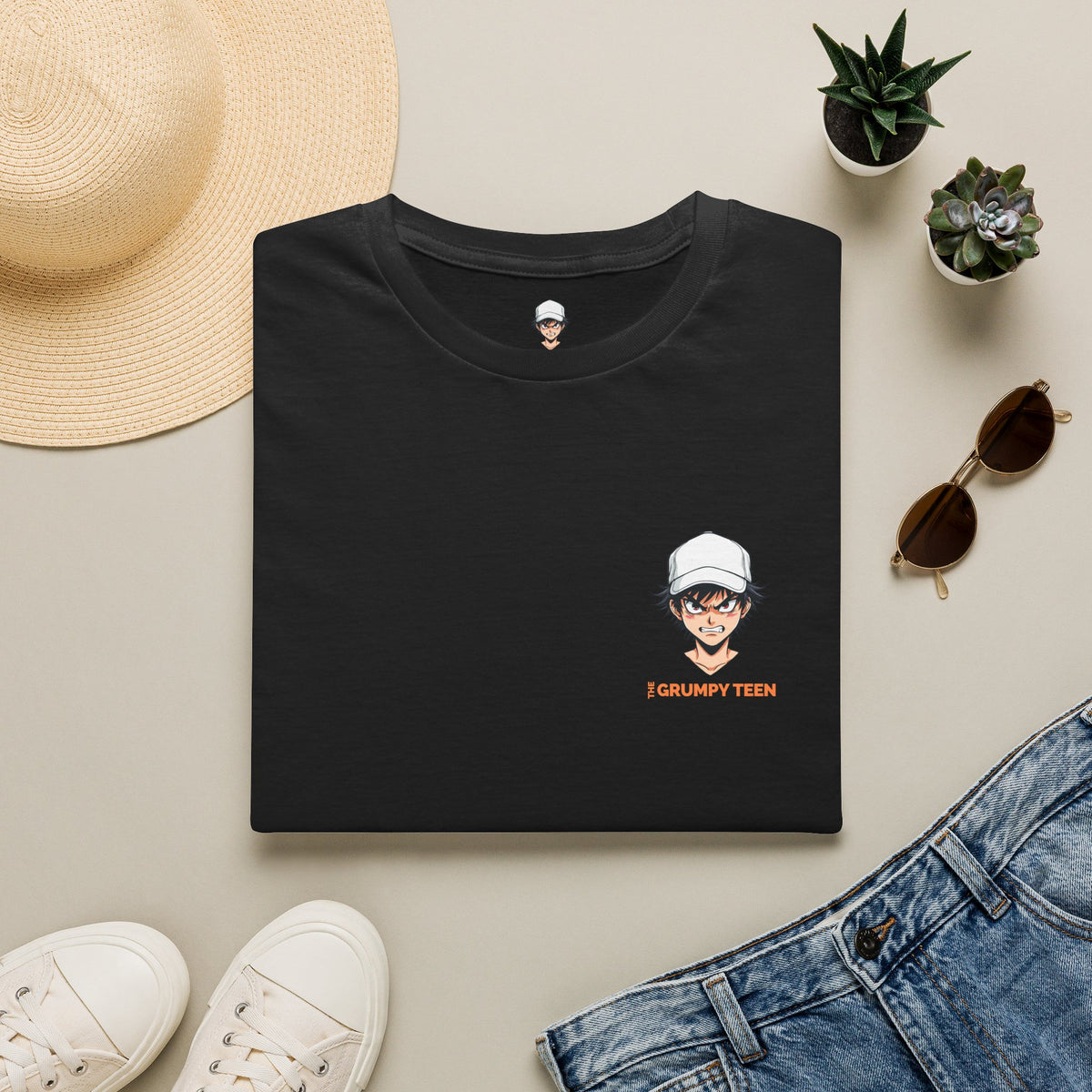 Grumpy Teen Graphic T-Shirt