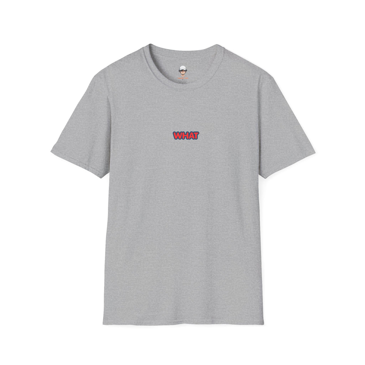 Retro 'WHAT' Chest Print Tee