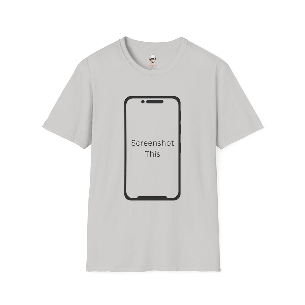 Screenshot This T-Shirt — Funny Phone Outline Graphic Tee