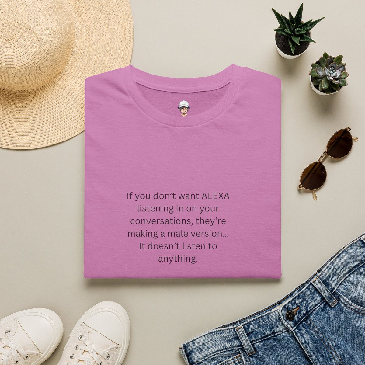 "If you don't want ALEXA listening..." there’s a male version coming out