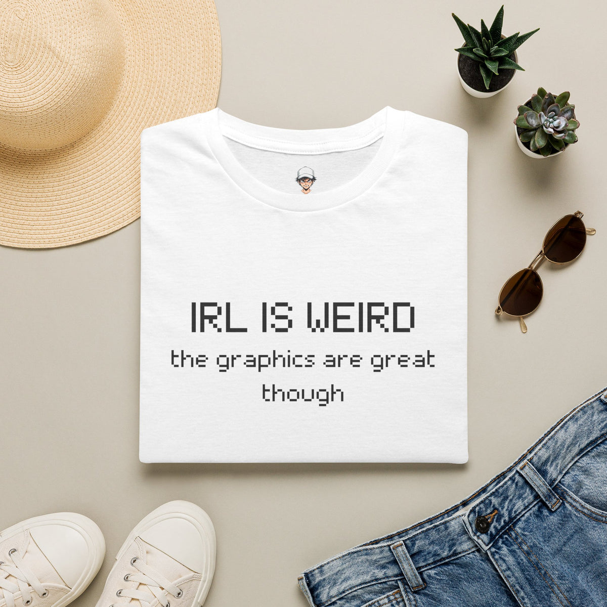 IRL Is Weird - Minimalist Graphic Tee