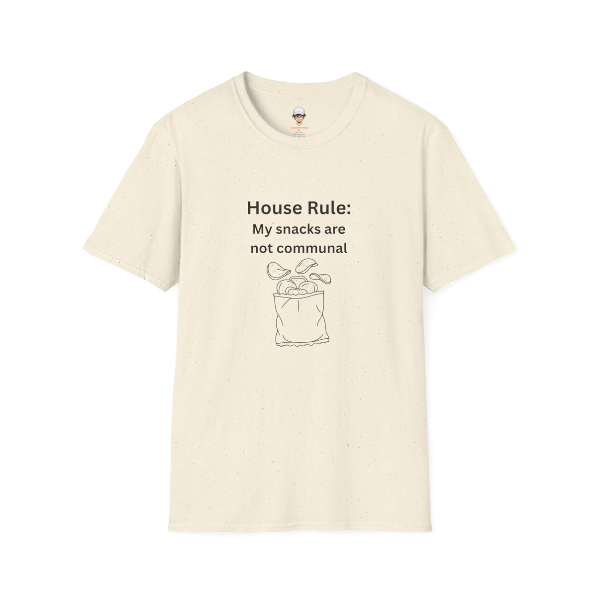 House Rule T-Shirt — "My Snacks Are Not Communal" Funny Casual Tee
