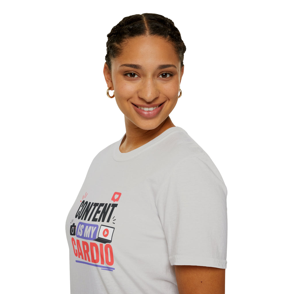 Content Is My Cardio T-Shirt — Social Media Creator Graphic Tee