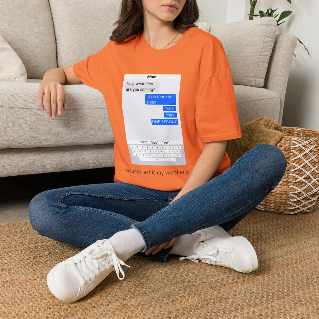 Autocorrect is my worst enemy T‑Shirt — Speech Bubble Graphic Tee