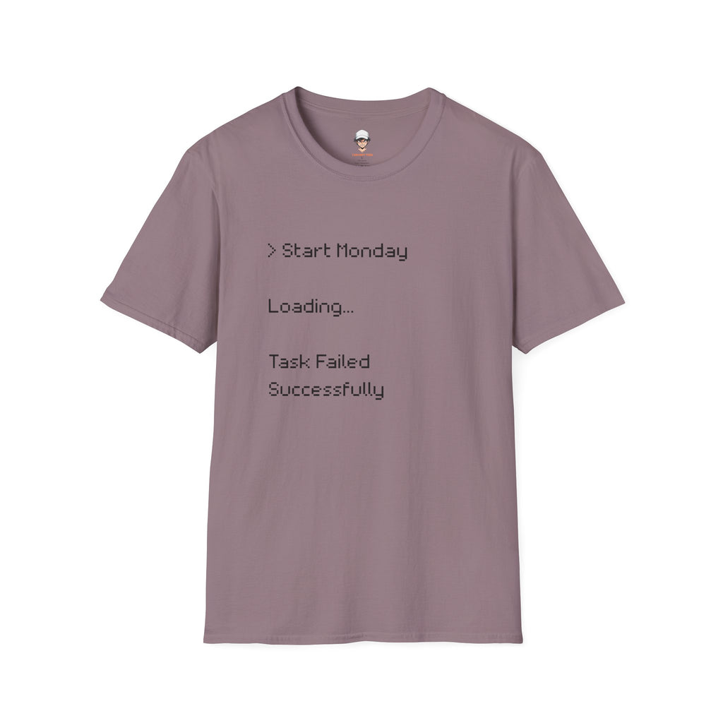 Monday Loading T-Shirt — Funny Lazy Monday Graphic Tee