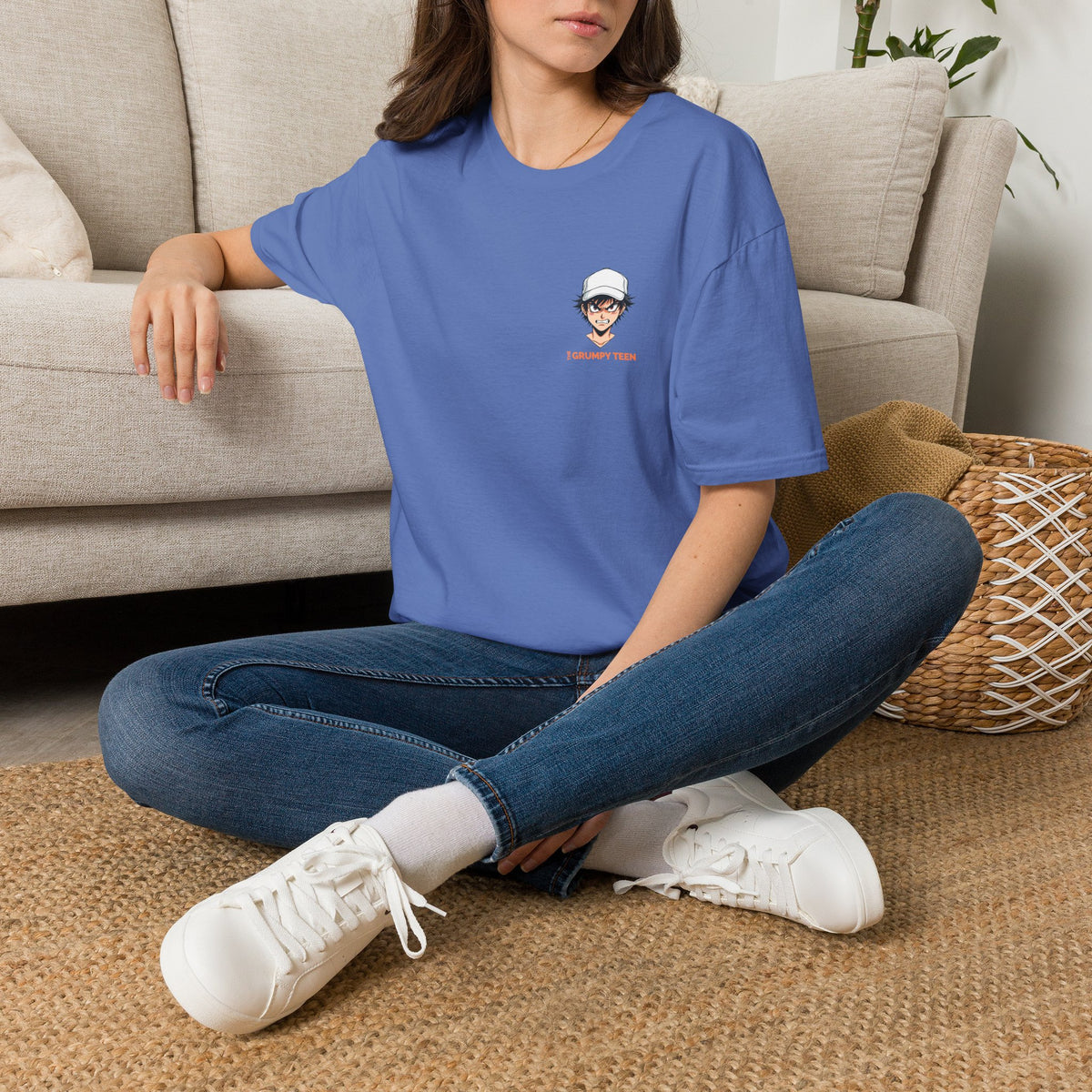 Grumpy Teen Graphic T-Shirt