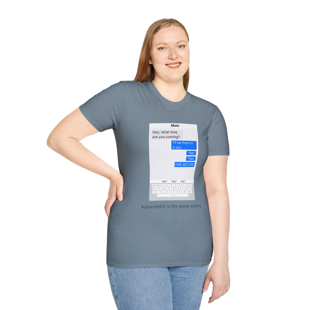 Autocorrect is my worst enemy T‑Shirt — Speech Bubble Graphic Tee