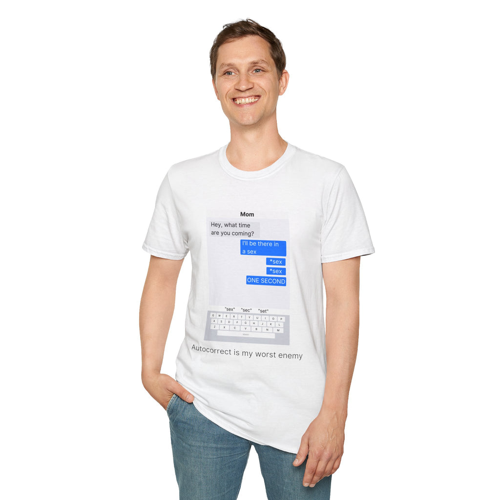 Autocorrect is my worst enemy T‑Shirt — Speech Bubble Graphic Tee