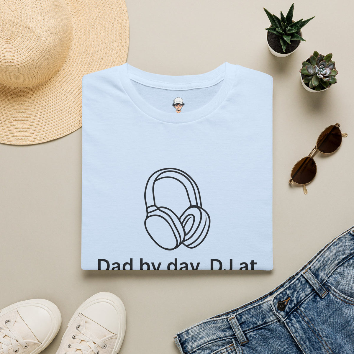 DJ Dad T‑Shirt — Headphones Graphic Tee