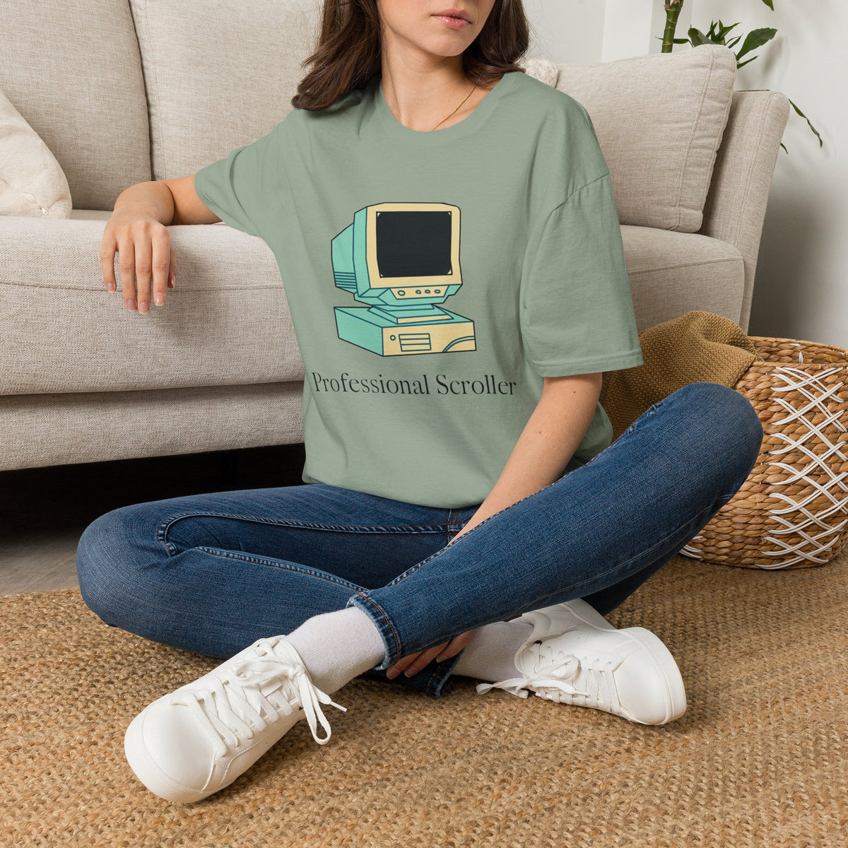Retro Computer Illustration T-Shirt | Vintage PC Graphic Tee