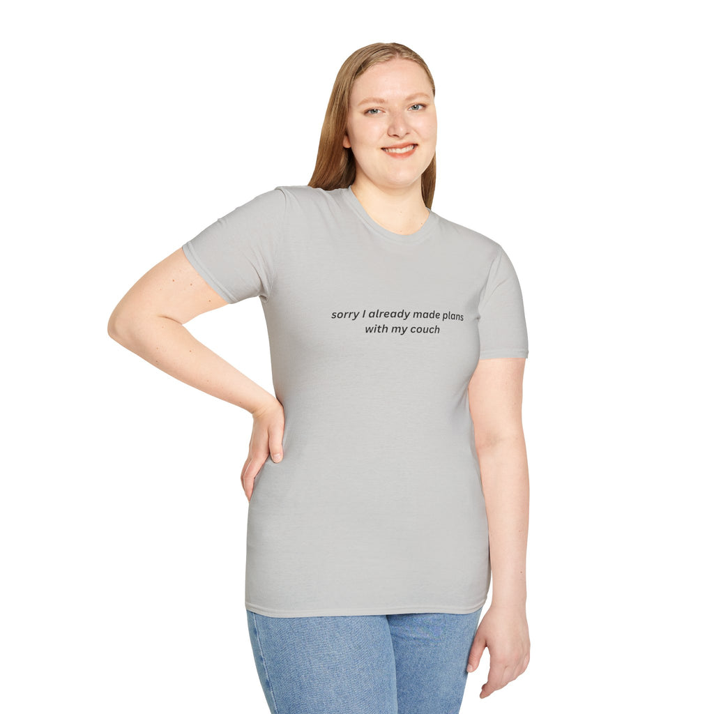 I already made plans with my couch T-Shirt — Relaxed Lounge Tee