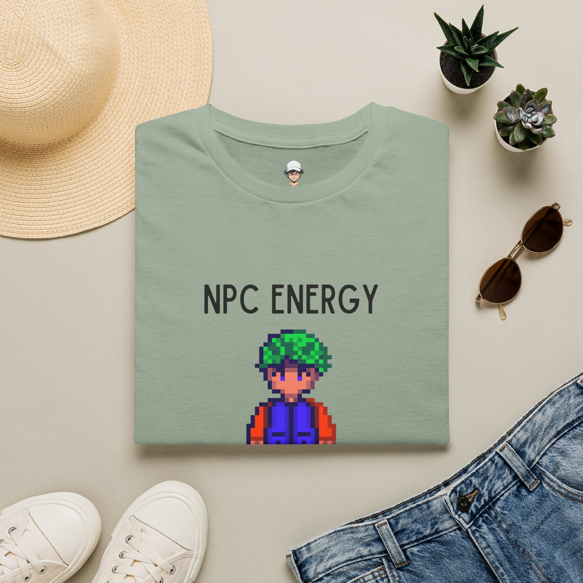 NPC Energy T‑Shirt — Retro Pixel Gamer Tee