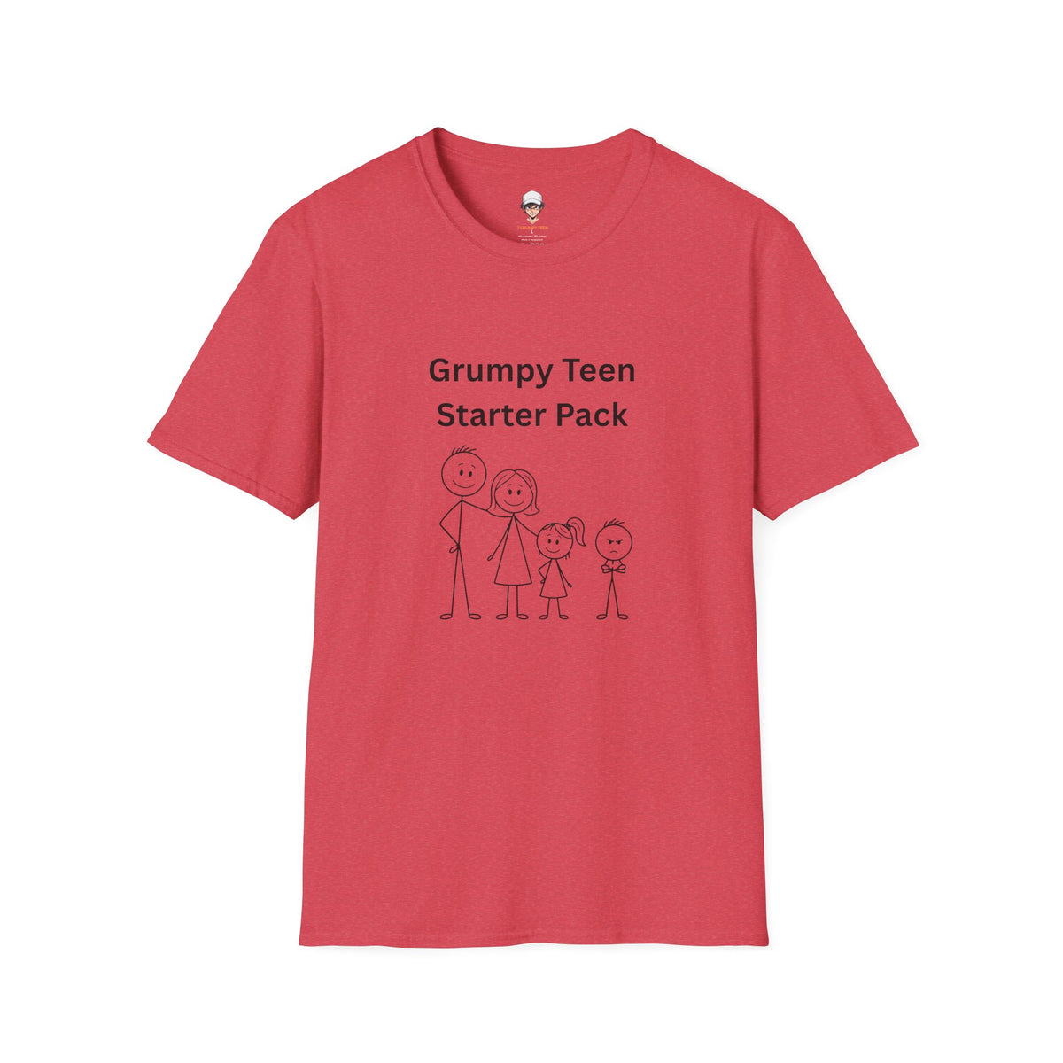 Grumpy Teen Starter Pack T‑Shirt — Funny Family Sarcastic Tee