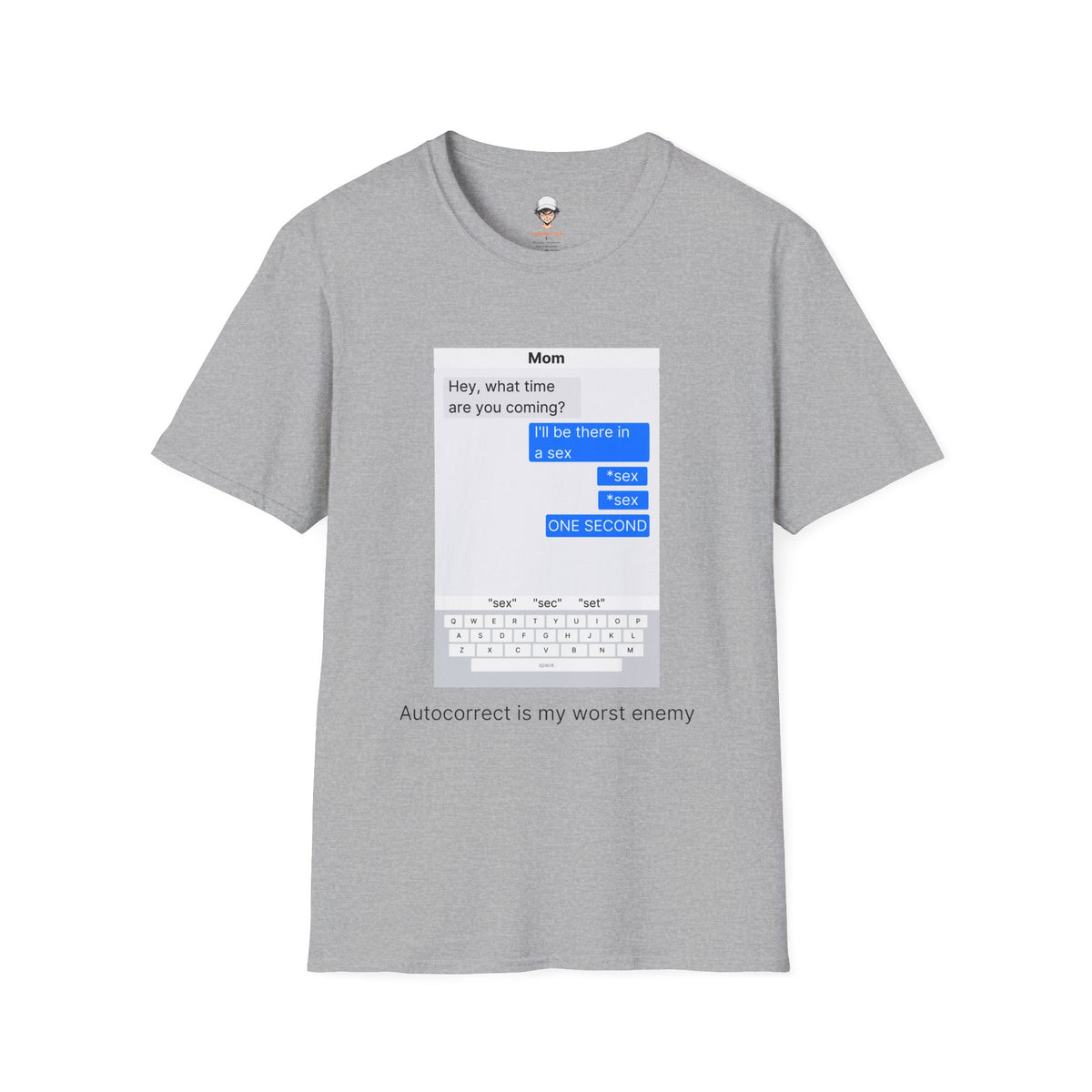 Autocorrect is my worst enemy T‑Shirt — Speech Bubble Graphic Tee