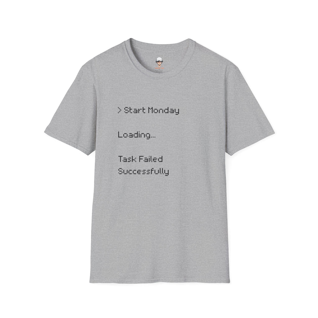Monday Loading T-Shirt — Funny Lazy Monday Graphic Tee
