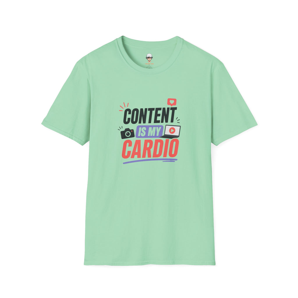 Content Is My Cardio T-Shirt — Social Media Creator Graphic Tee